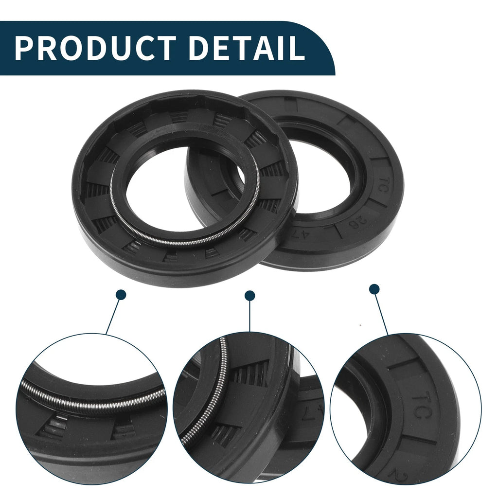 Set of 5 Oil Seal Rotary Shaft Seal NBR Rubber 26x47x7mm
