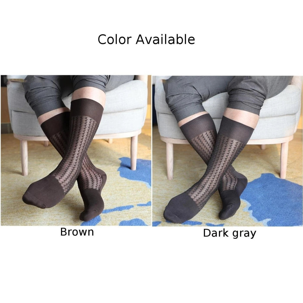 Comfort Mens Knee High Dress Socks - Breathable Stockings (2023)