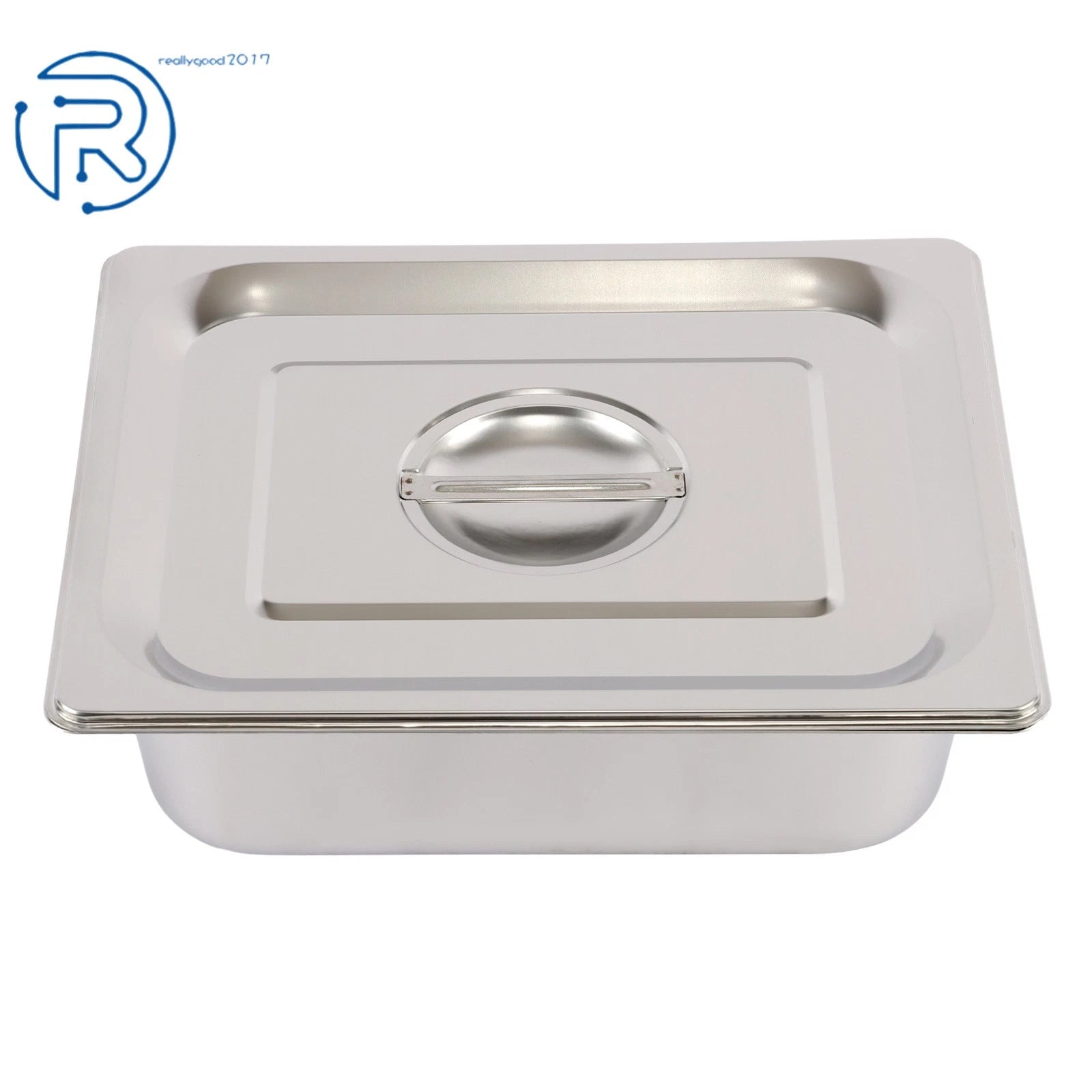 Set of 4 Steam Table Hotel Pans with Lid 4" Deep for Standard Utensils