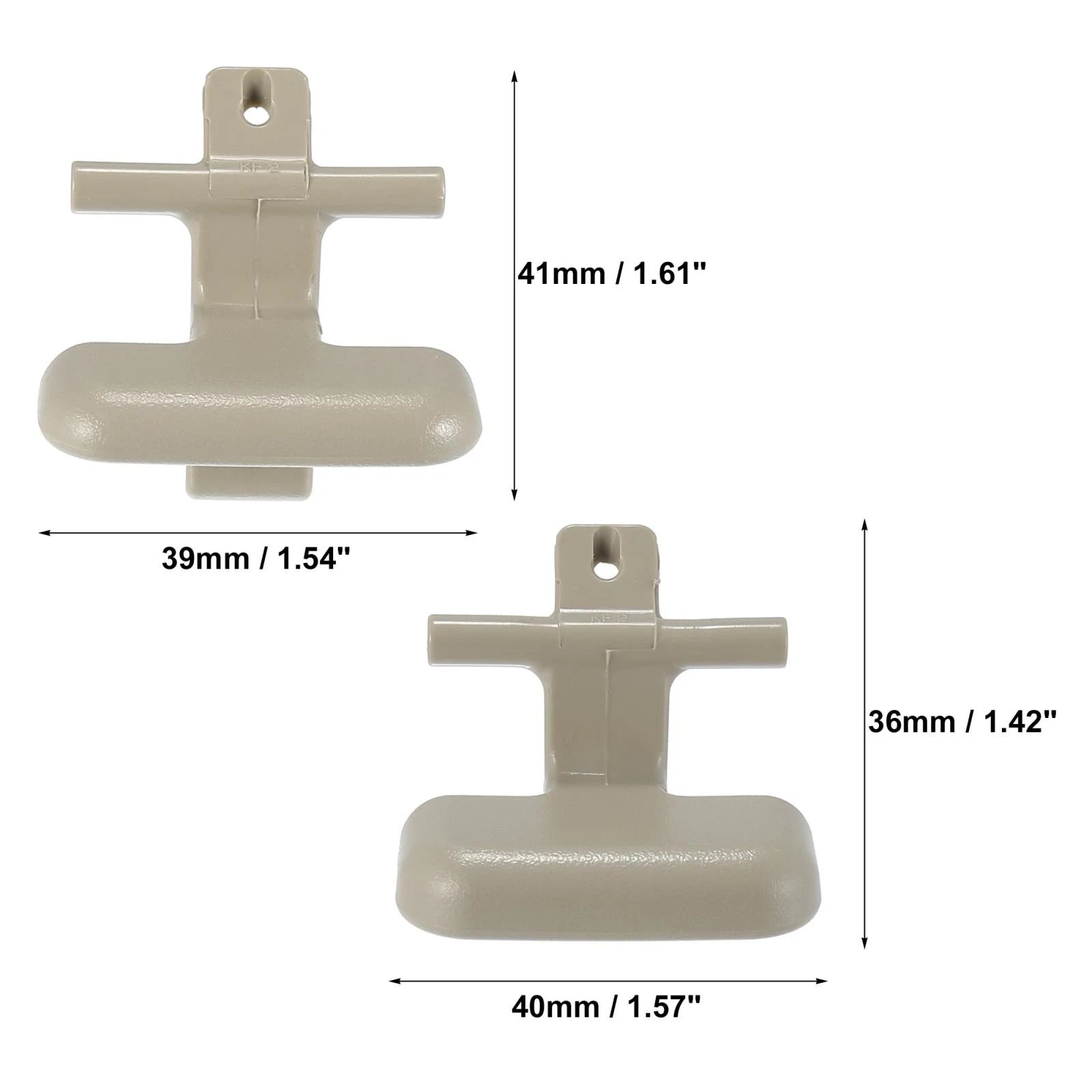 Pair Armrest Latch Clip for Hyundai Sonata (2009–2010) 84661-3K000V2 Beige