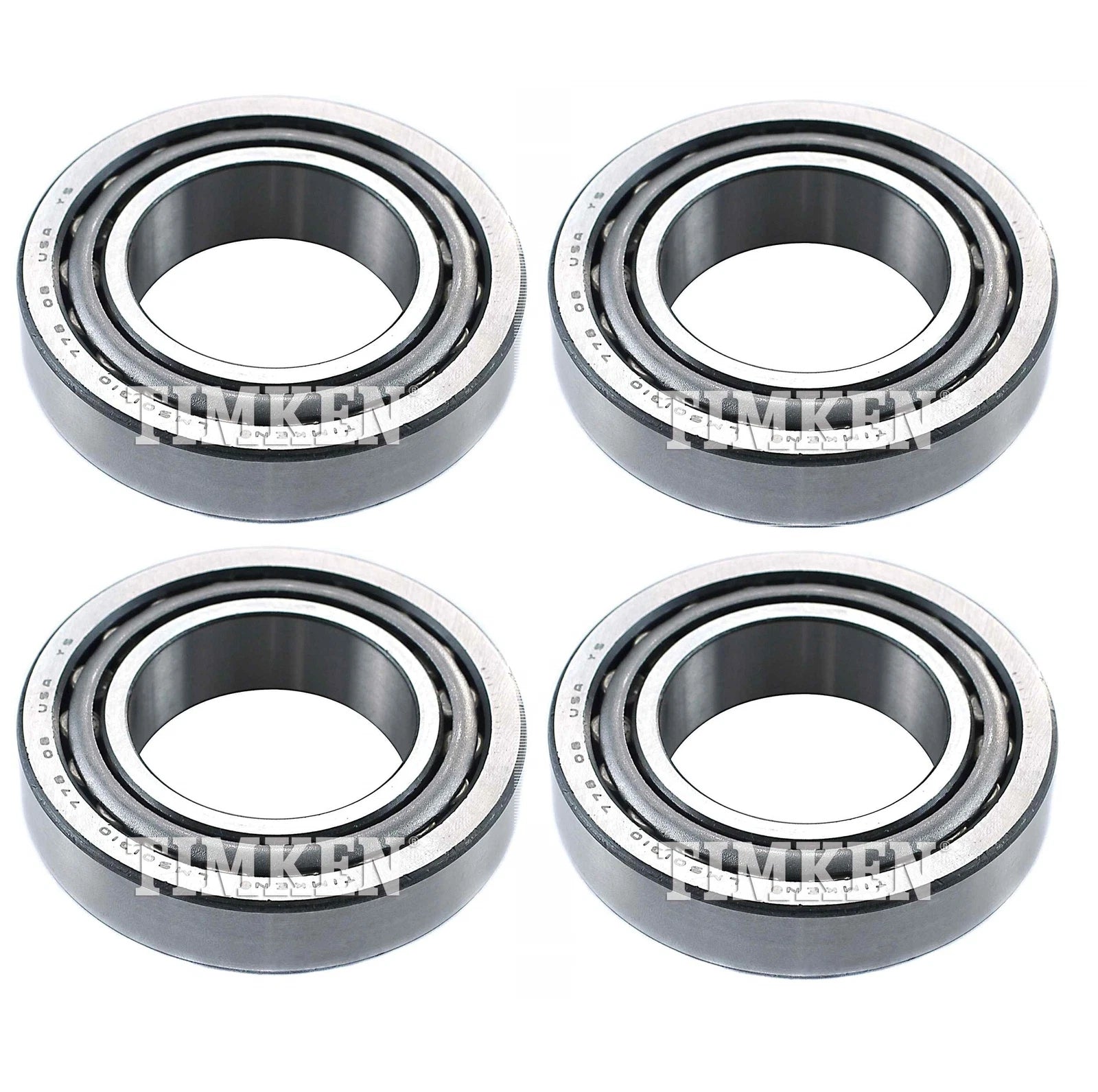 Rear Inner & Outer Wheel Bearing Kit for Dodge Colt, Hyundai Elantra (FWD)