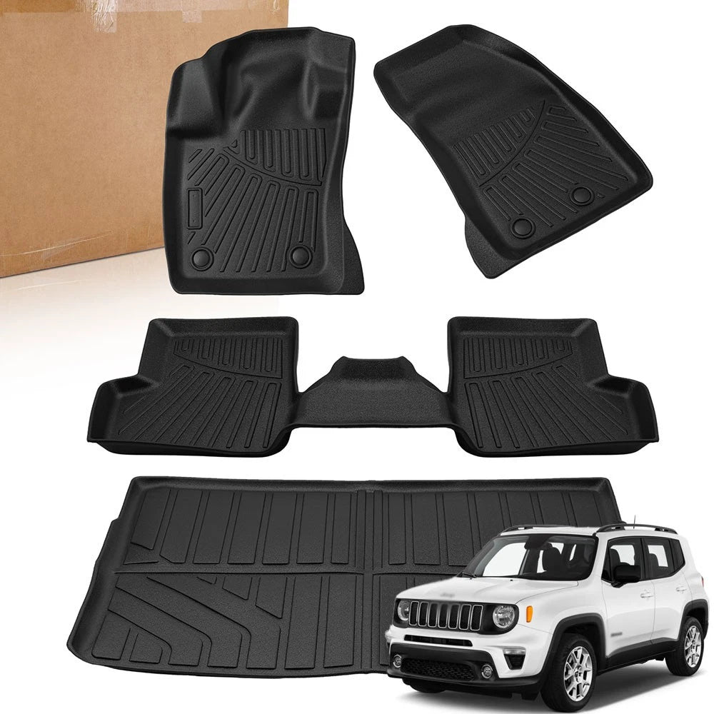 Set of 4 Car Floor Mats for Jeep Renegade (2015–2023)