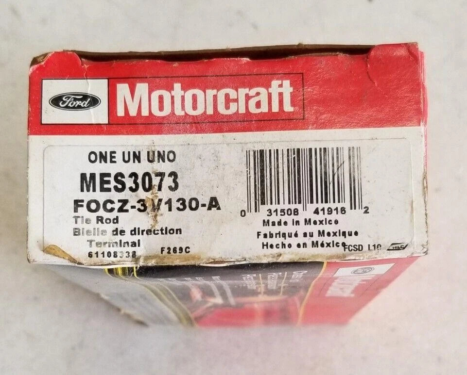 Steering Tie Rod End for Motorcraft MES-3073 (Fits Specific Models)