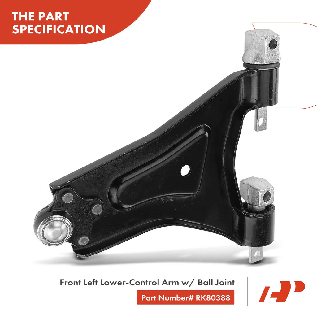 2X Front Control Arm with Ball Joint for Ford Contour Mercury Cougar (1995-2002)