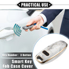 3X Remote Smart Key Fob Cover Case for Audi Q7 Q8 (2020–2021) TPU Gray
