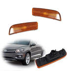 2X Front Fender Bumper Side Marker Reflector Light Amber for VW Tiguan (2009–2017)
