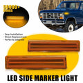 Amber Side Marker Signal Light for Ford F-150 Bronco F-250 F-350 (1980–1986)