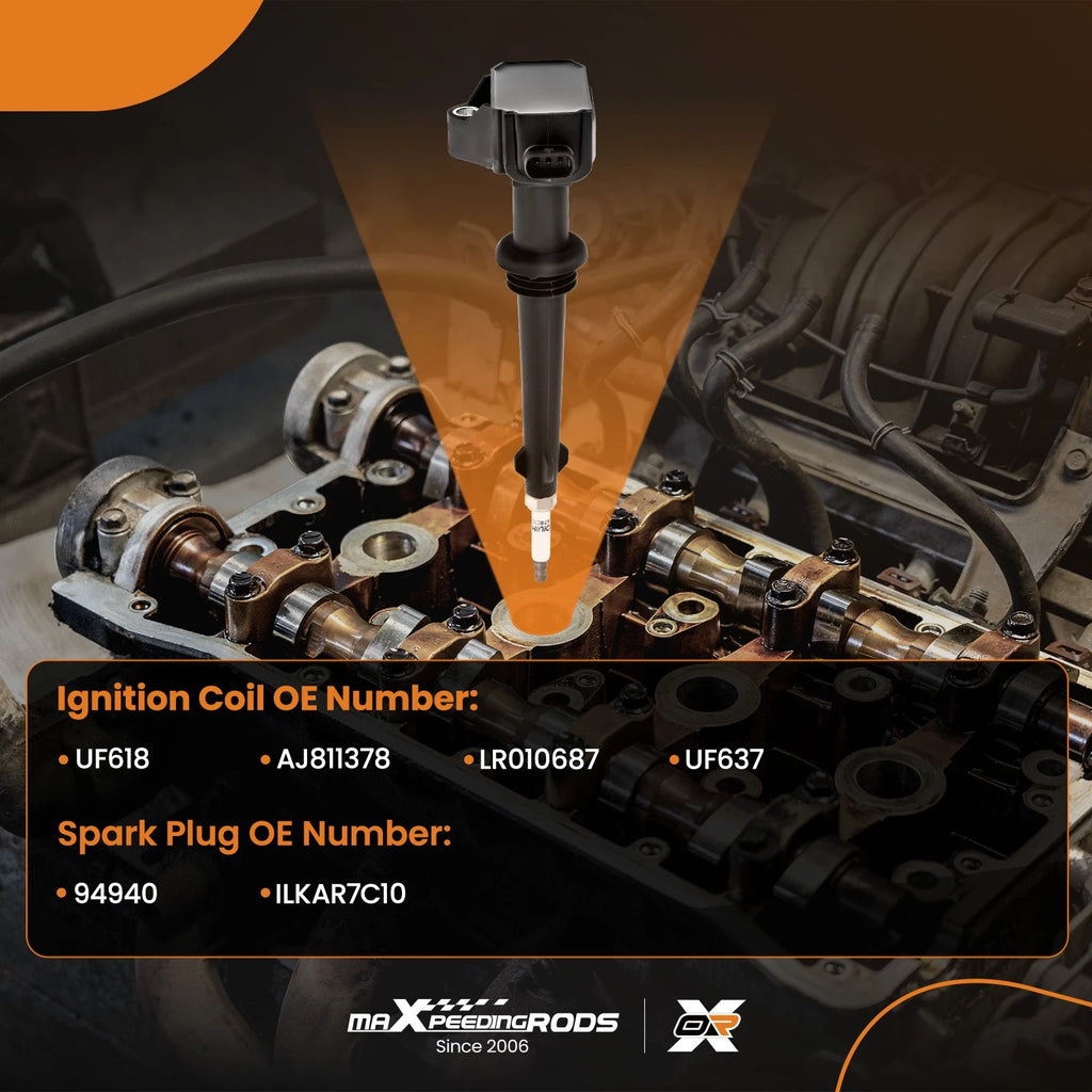 Ignition Coils & Spark Plugs for Jaguar XF XJ XK XKR (2010-2013)