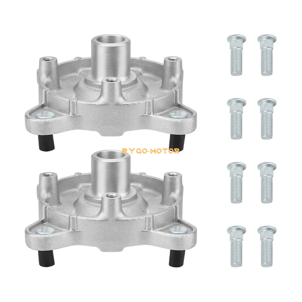 Set of 2 Front Wheel Hubs & Studs for Polaris Sportsman 300 400 4x4 (2008–2010) 5136296