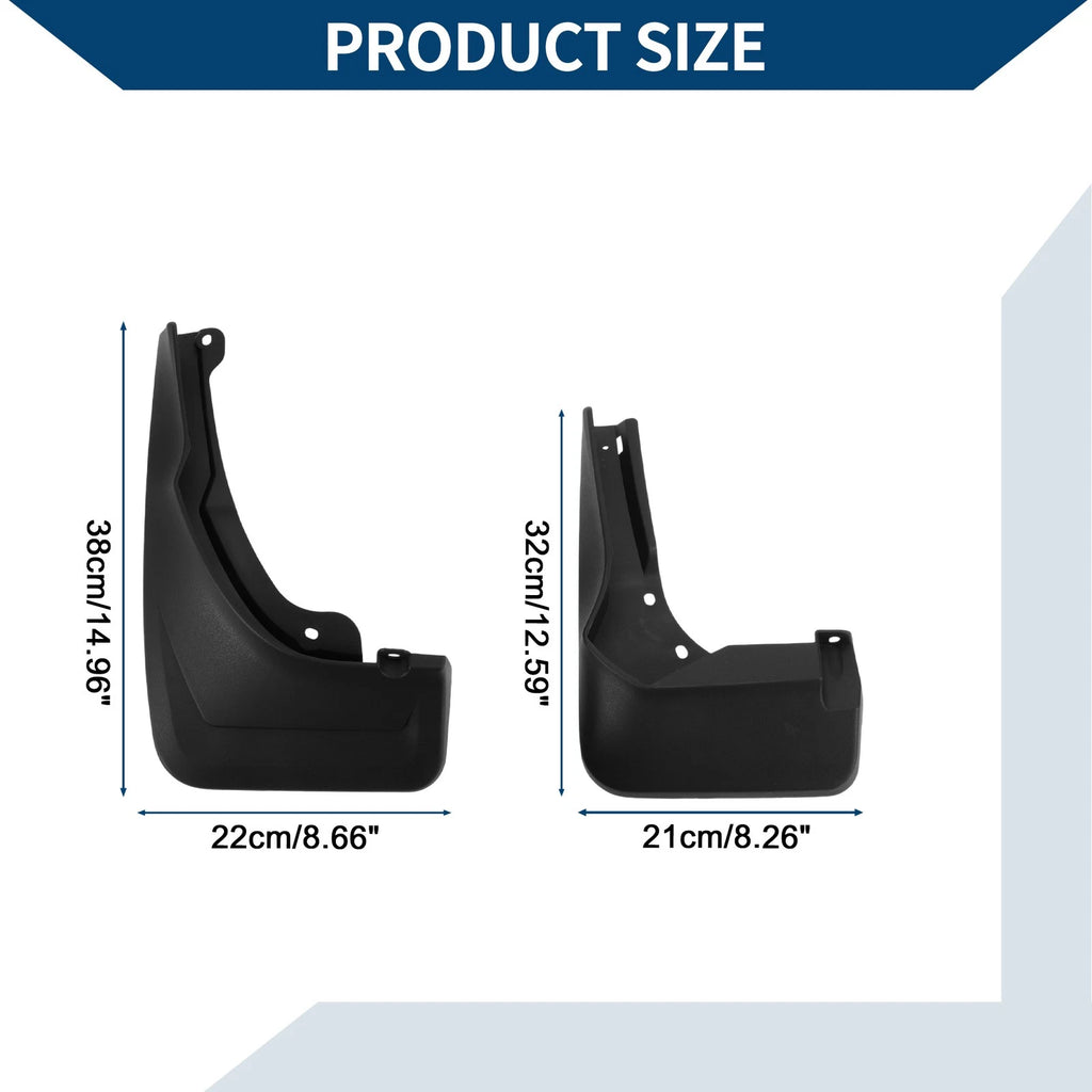 Set of 2 Mud Flaps Splash Guards for Mercedes-Benz GLC (2023)