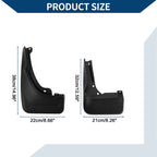 Set of 2 Mud Flaps Splash Guards for Mercedes-Benz GLC (2023)
