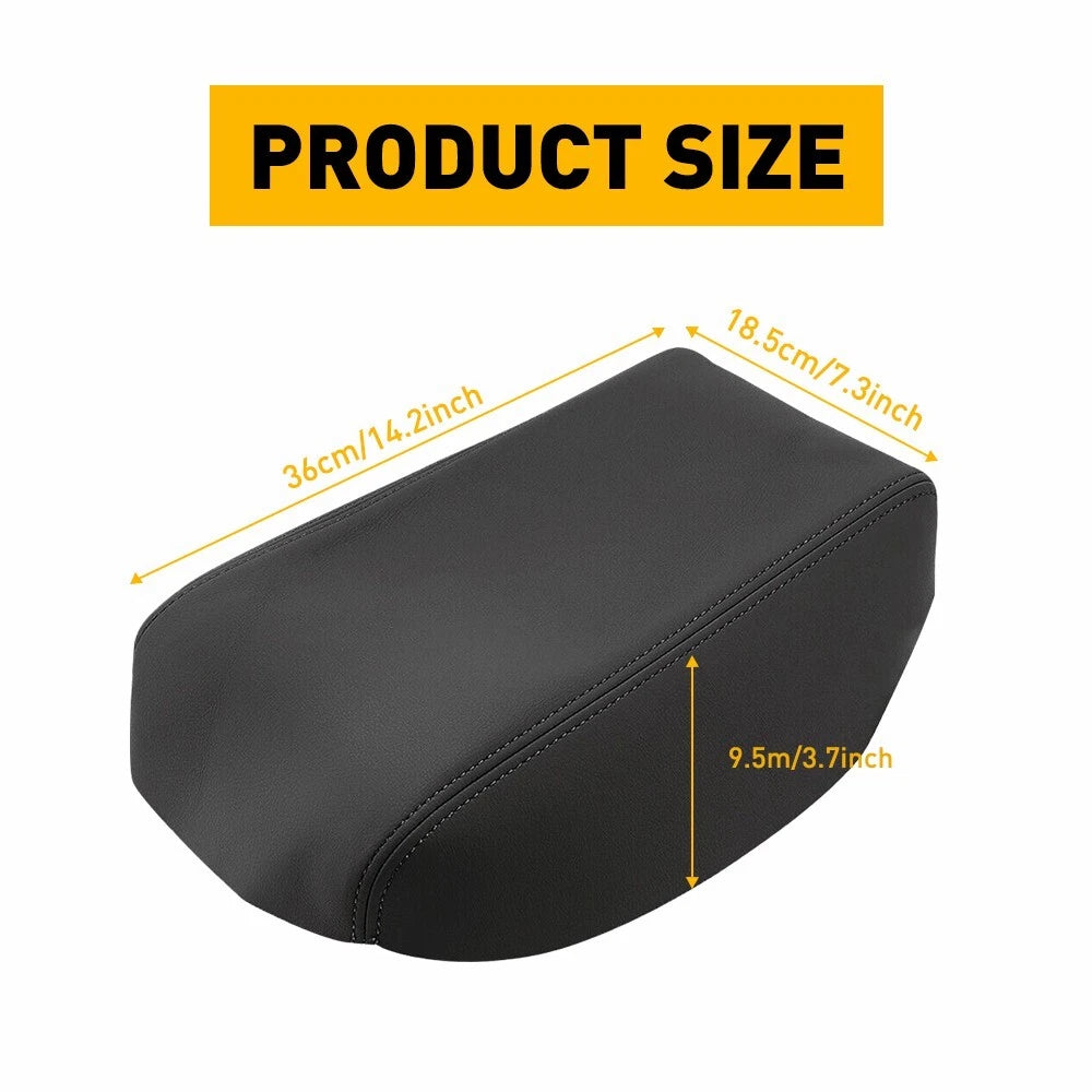 Center Console Armrest Lid Cover for Toyota Highlander (2008–2013) Black