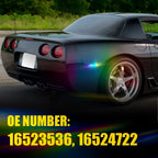 2X Smoked RGB LED Rear Side Marker Lamps for Chevrolet Corvette C5 (1997–2004)