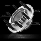 Front Wheel Bearing Hub w/ ABS Sensor for Dodge Ram 1500 2500 3500 (2006–2008)