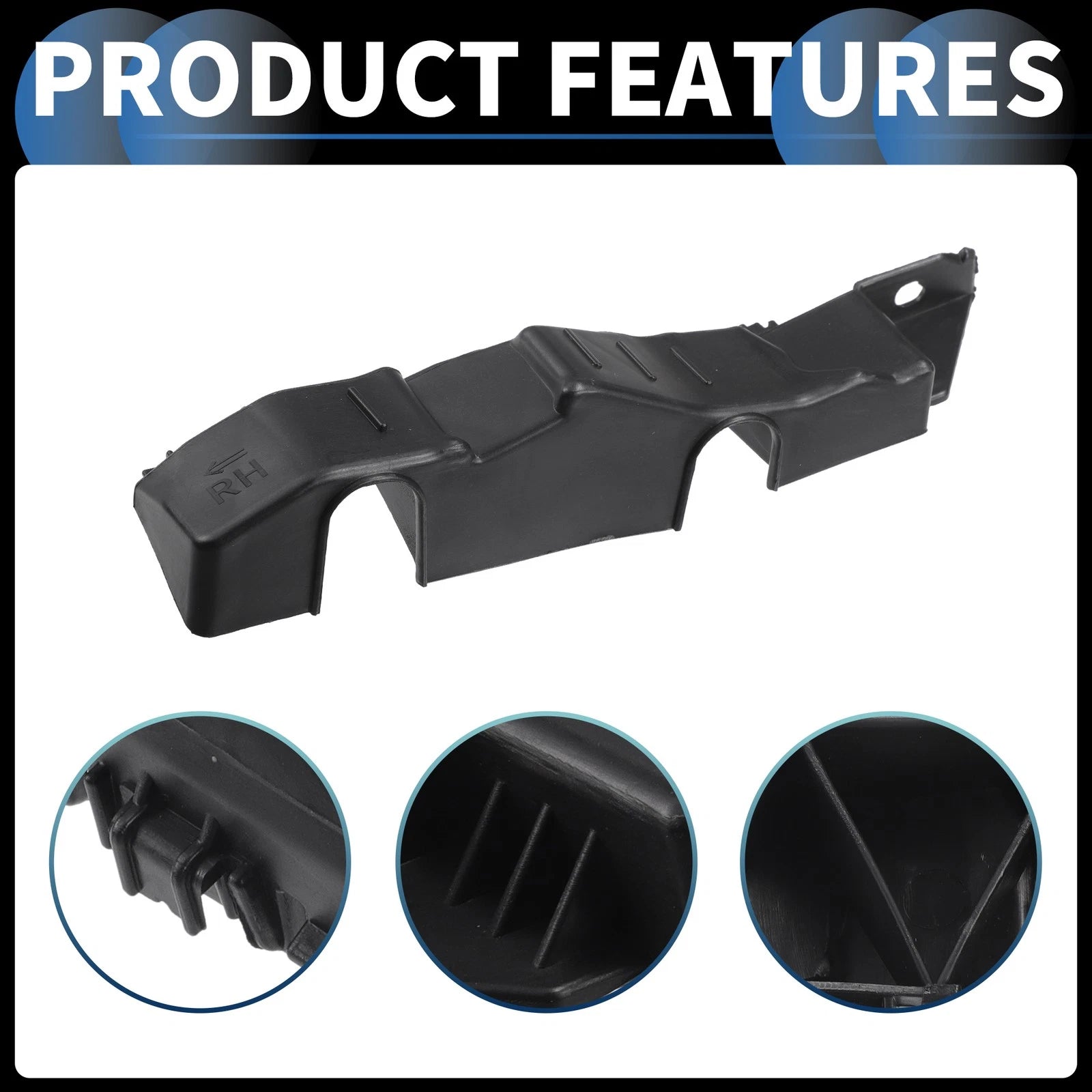 1pc Right Front Bumper Retainer Bracket No. 86552AA000 for Hyundai Elantra (2021–2023)