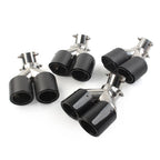 Universal Y Shape Double Exit Exhaust Pipe Muffler Tip 101mm Outlet