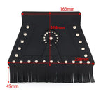 Leather Rear Fender Mud Flap Cover w/Fringe for Harley Motorcycle