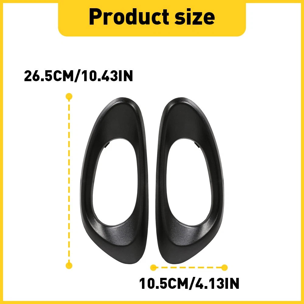 Set of 2 Front Inside Door Handle Trim Bezels for Chevy Trailblazer (2002-2009)