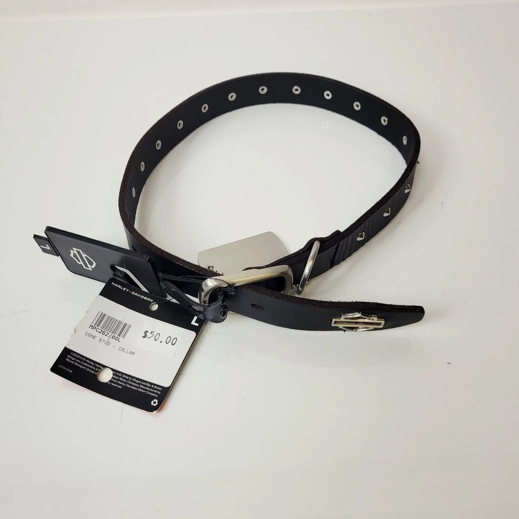 Large Cone Stud Dog Pet Collar for Harley-Davidson (MPC26208L)