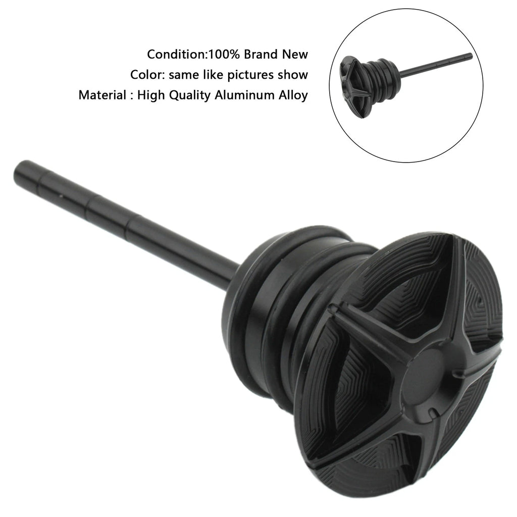 Oil Dipstick Tank Cap Plug for Softail Sportster (1982–1999) Black