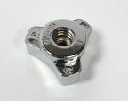 Tri Bar Wing Nut Hold Down for 1/4-20 Thread Rod Chrome Black (Universal)