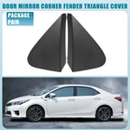 1 Pair Mirror Corner Fender Triangle Cover No. 6011812010 for Toyota Corolla (2014–2019)