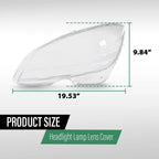 Pair Headlight Lens Covers for Mercedes Benz C-Class (2008–2011)