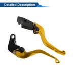 Adjustable Short Brake Clutch Levers for Honda CBR600RR (2003–2006) Gold Tone