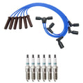 NGK Wire Set & Denso 6 Iridium TT Spark Plugs for Savana 1500 (2014)