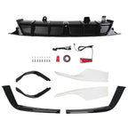 Gloss Black LED Rear Bumper Diffuser + White Corner Spat for Honda Accord (2018–2022)