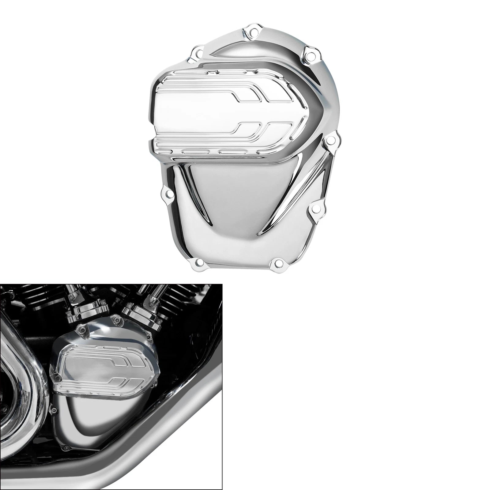Side Cam Cover for Harley M8 Touring Street Road Glide (2017–Present) Chrome
