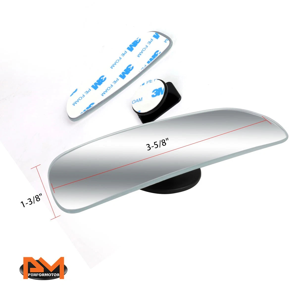 Pair Adjustable Blind Spot Mirrors for Universal Vehicles (3.6")