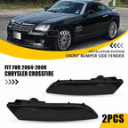Smoke Front Bumper Side Marker Reflector Lights for Chrysler Crossfire (2004–2008)