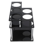 2 Tier Acrylic Coffee Syrup Organizer Rack for Coffee Syrup Bottles