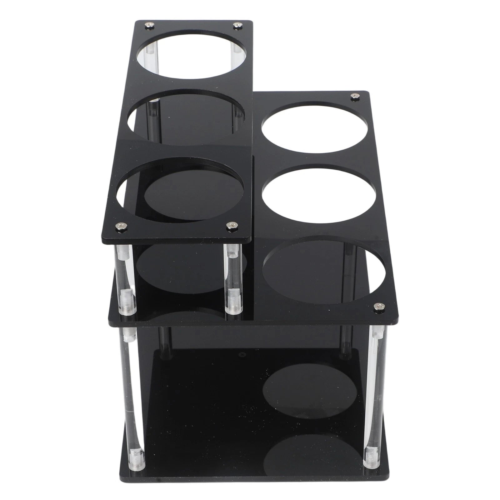 2 Tier Acrylic Coffee Syrup Organizer Rack for Coffee Syrup Bottles