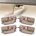 Beige Interior Door Handle for 2003-2008 Toyota Corolla & 2004-2006 Scion xA (4PCS)