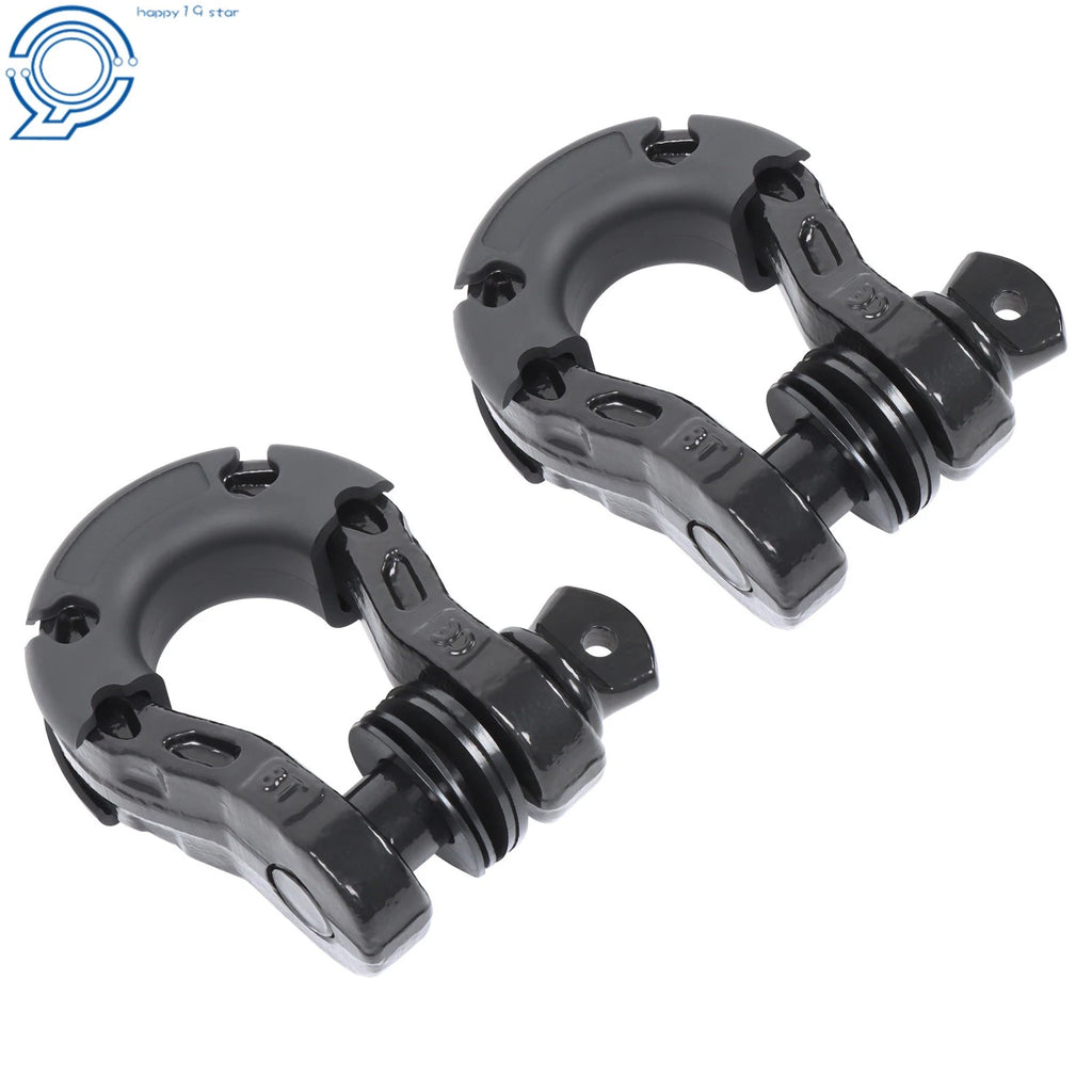 2-Piece Heavy Duty D-Shackle Kit for Off-Road Vehicles