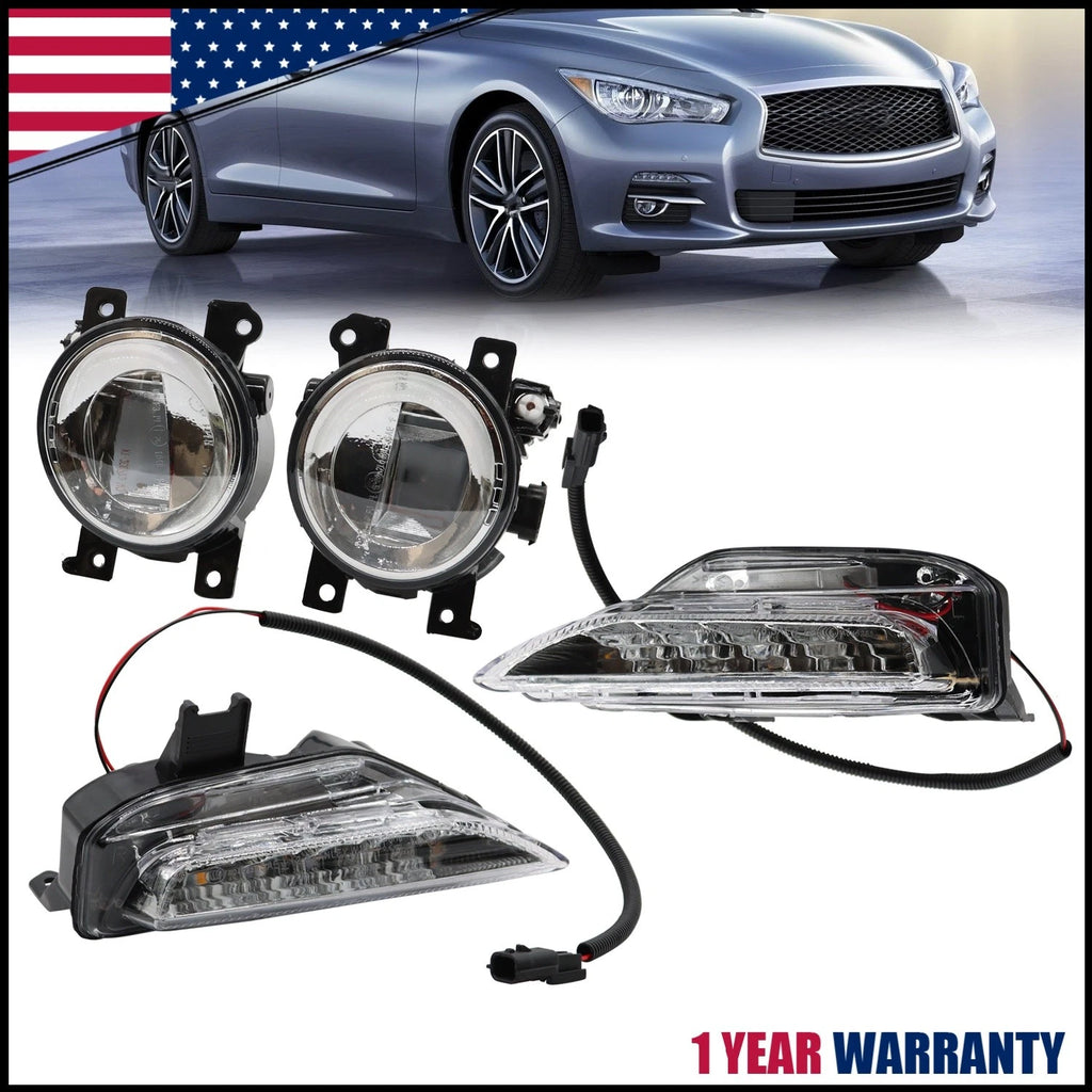 LED Bumper Fog Lamp Turn Signal Light for Infiniti Q50 Q50S (2014–2020)