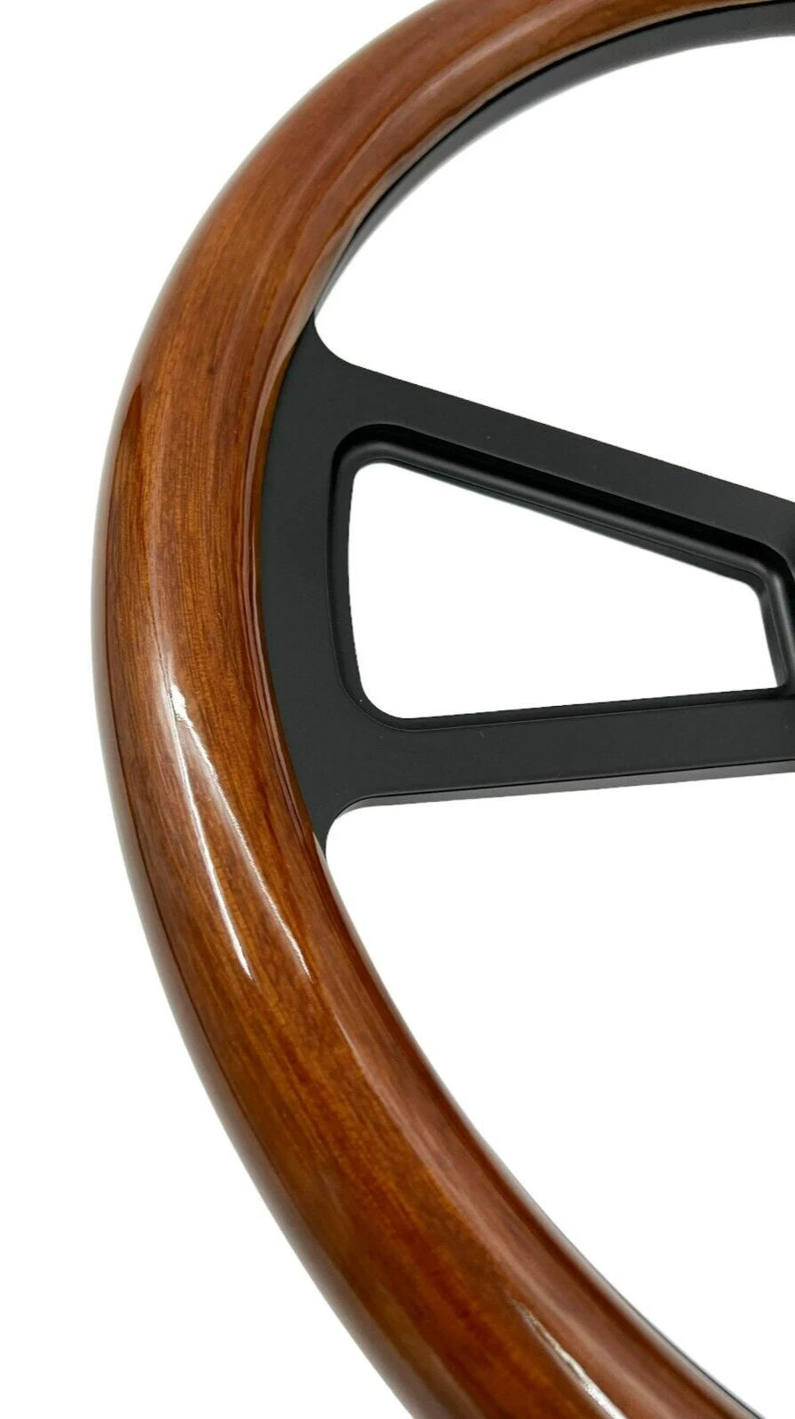 5 Hole Steering Wheel Dark Wood Wrap for Peterbilt Kenworth (2010–2025)