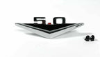 Fender Emblems with Clips for 1964–1966 Ford Mustang 5.0 V8 Chrome