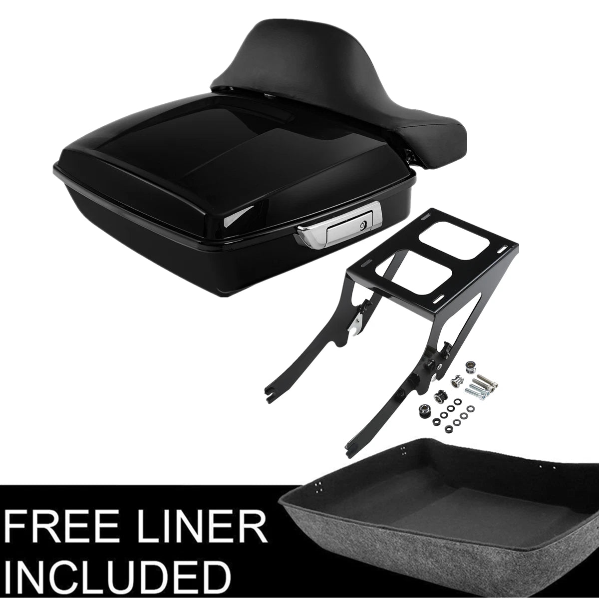 Chopped Trunk Pad Mount Rack for Harley Deluxe Heritage Classic (2018–2026)