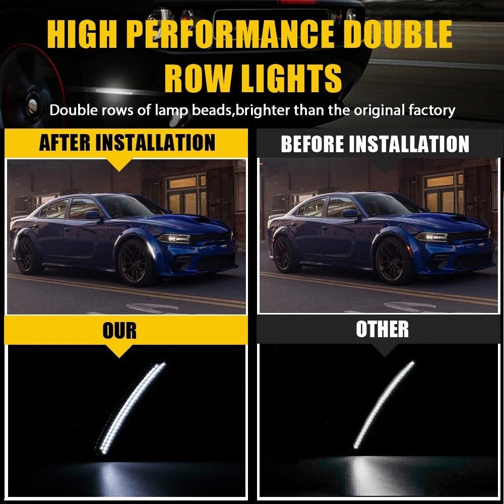 LED Side Marker Light with Wiring Harness for Dodge Charger (2015–2022)