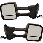 Set of 2 Power Mirrors for Nissan Titan (2004–2005) Heated Chrome Towing