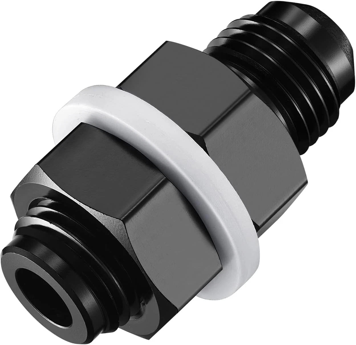 6AN Bulkhead Fitting Aluminum Straight for Automotive Hose (Universal)
