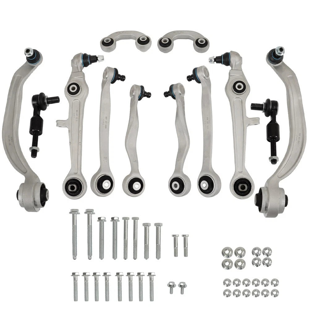 Set of 12 Front Upper & Lower Control Arms for Audi A4 Quattro (2000–2008)