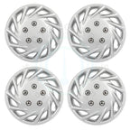 Set of 4 Silver Wheel Covers for R14 14 Inch Tires