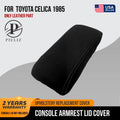Armrest Lid Cover for Toyota Celica (1985) - PVC Leather, Black