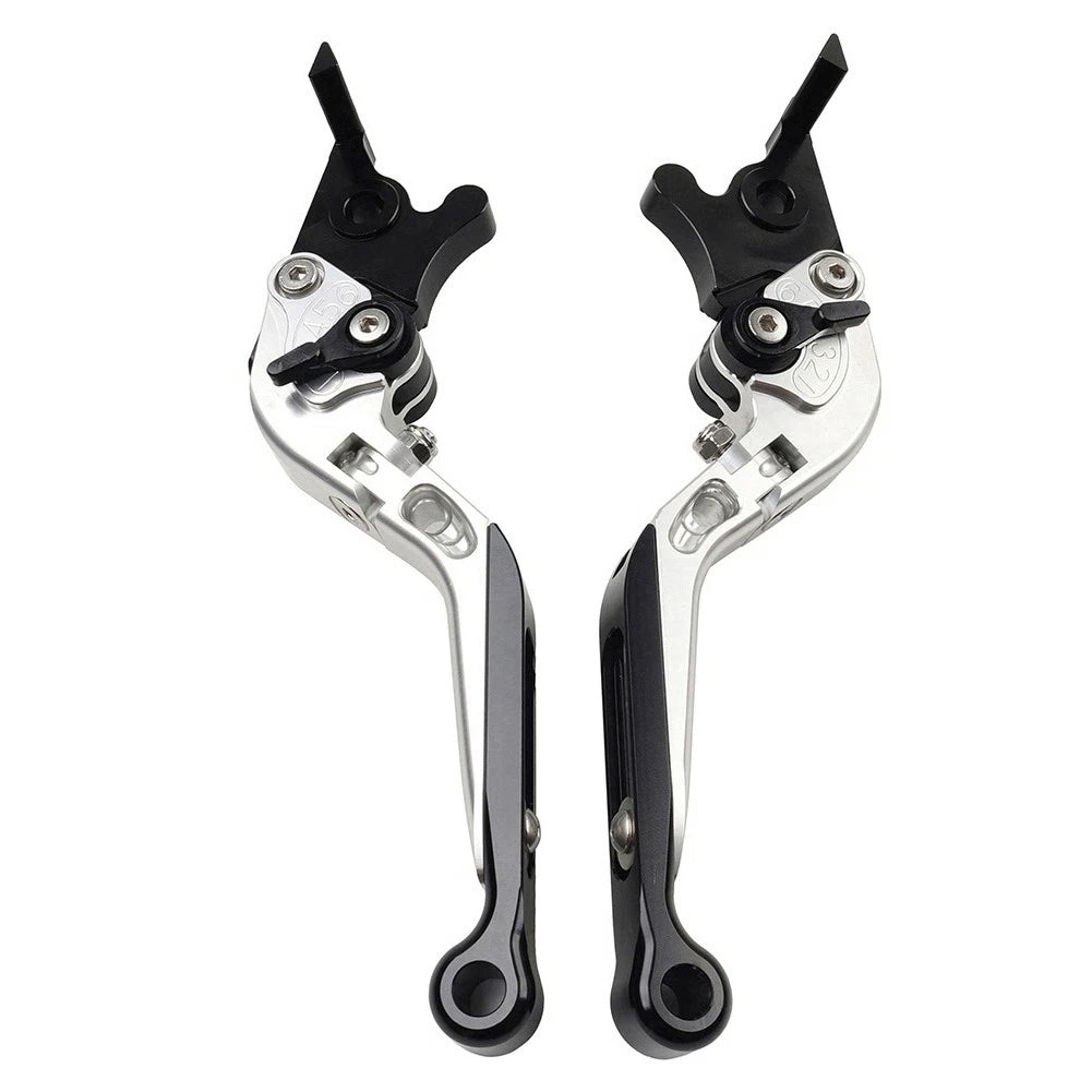 Silver CNC Folding Extendable Brake Clutch Levers for BMW S1000XR (2015–2021)
