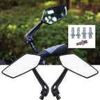 Pair Rearview Mirrors for Honda Yamaha Kawasaki Motorcycle (8mm 10mm)