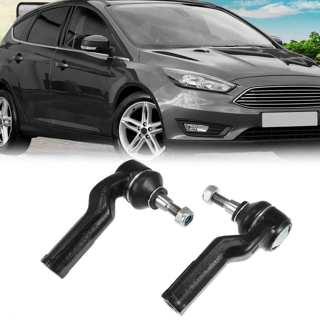 2pcs Front Outer Tie Rod ES800954 for Ford Focus (2012–2017), Lincoln MKC (2015–2016)